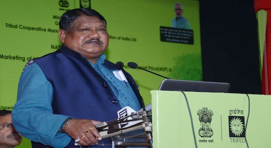 63-year-old Jual Oram, who has been elected to the Parliament for five terms from Sundergarh in Odisha, will continue as the chief of a ministry he set up during the first term of the National Democratic Alliance under the then Prime Minister Atal Behari Vajpayee. Oram will continue as the Minister of Tribal Affairs. File photo: Feb 28, 2019, IANS/PIB 63-year-old Jual Oram, who has been elected to the Parliament for five terms from Sundergarh in Odisha, will continue as the chief of a ministry he set up during the first term of the National Democratic Alliance under the then Prime Minister Atal Behari Vajpayee. Oram will continue as the Minister of Tribal Affairs. File photo: Feb 28, 2019, IANS/PIB