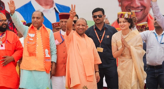 Ranaut drew large crowds at her extensive campaigns for her electoral debut, she received the backing of Prime Minister Narendra Modi and other leading BJP members. Ranaut drew large crowds at her extensive campaigns for her electoral debut, she received the backing of Prime Minister Narendra Modi and other leading BJP members.
