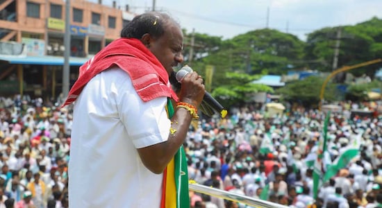 Fighting from the family stronghold in Mandya, it's a do-or-die election for HD Kumaraswamy, his party, the Janata Dal (Secular), and the Gowda family that controls the party. Former Prime Minister of India, and JDS leader, HD Deve Gowda, has seen the party’s fortunes decline from a vote share of 23% in 2018 assembly election to 9.7% in 2019 Lok Sabha Election and 13.4% in the 2023 state polls. The party that was once a significant regional player has been weakened to a point where it has had to get into an alliance with rival BJP for the 2024 Parliamentary election. The BJP got into the alliance to leave no stone unturned in its efforts to get nearly every Lok Sabha seat in Karnataka. The JDS got three seats, one for each Gowda family member fighting this election. The Vokkaliga community, which once propped up the Gowda family to their political peak, now has another choice: DK Shivakumar from the Congress. Fighting from the family stronghold in Mandya, it's a do-or-die election for HD Kumaraswamy, his party, the Janata Dal (Secular), and the Gowda family that controls the party. Former Prime Minister of India, and JDS leader, HD Deve Gowda, has seen the party’s fortunes decline from a vote share of 23% in 2018 assembly election to 9.7% in 2019 Lok Sabha Election and 13.4% in the 2023 state polls. The party that was once a significant regional player has been weakened to a point where it has had to get into an alliance with rival BJP for the 2024 Parliamentary election. The BJP got into the alliance to leave no stone unturned in its efforts to get nearly every Lok Sabha seat in Karnataka. The JDS got three seats, one for each Gowda family member fighting this election. The Vokkaliga community, which once propped up the Gowda family to their political peak, now has another choice: DK Shivakumar from the Congress.