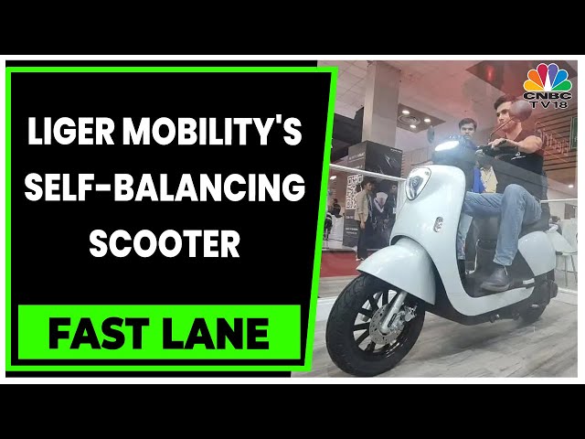 Liger Mobility Unveils Self-Balancing Scooter At Auto Expo 2023 | Fast Lane | CNBC-TV18